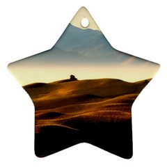 Landscape Mountains Nature Outdoors Ornament (star) by BangZart