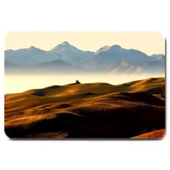 Landscape Mountains Nature Outdoors Large Doormat  by BangZart