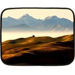 Landscape Mountains Nature Outdoors Double Sided Fleece Blanket (Mini)  35 x27  Blanket Front