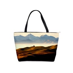 Landscape Mountains Nature Outdoors Shoulder Handbags by BangZart