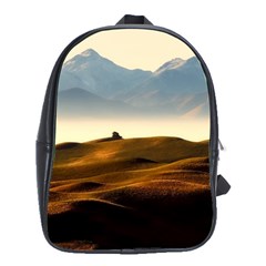 Landscape Mountains Nature Outdoors School Bag (large) by BangZart