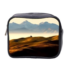 Landscape Mountains Nature Outdoors Mini Toiletries Bag 2-side by BangZart