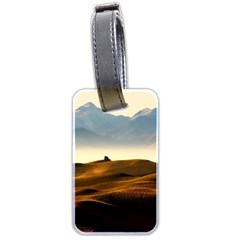 Landscape Mountains Nature Outdoors Luggage Tags (two Sides) by BangZart