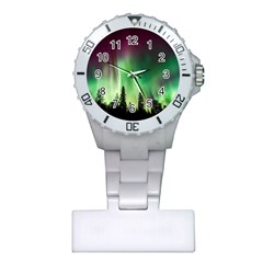 Aurora Borealis Northern Lights Plastic Nurses Watch by BangZart