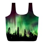 Aurora Borealis Northern Lights Full Print Recycle Bags (L)  Front