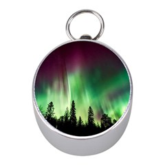 Aurora Borealis Northern Lights Mini Silver Compasses by BangZart