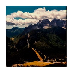 Italy Valley Canyon Mountains Sky Tile Coasters by BangZart