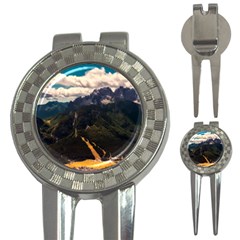 Italy Valley Canyon Mountains Sky 3-in-1 Golf Divots by BangZart