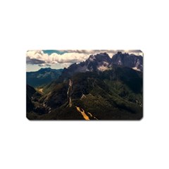 Italy Valley Canyon Mountains Sky Magnet (name Card) by BangZart