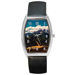 Italy Valley Canyon Mountains Sky Barrel Style Metal Watch by BangZart