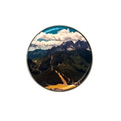 Italy Valley Canyon Mountains Sky Hat Clip Ball Marker by BangZart