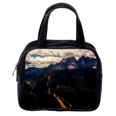 Italy Valley Canyon Mountains Sky Classic Handbags (one Side) by BangZart