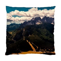 Italy Valley Canyon Mountains Sky Standard Cushion Case (two Sides) by BangZart