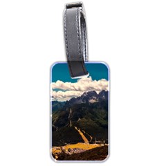 Italy Valley Canyon Mountains Sky Luggage Tags (two Sides) by BangZart