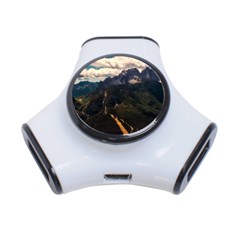 Italy Valley Canyon Mountains Sky 3-port Usb Hub by BangZart