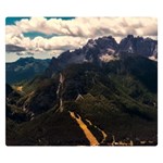 Italy Valley Canyon Mountains Sky Double Sided Flano Blanket (Small)  50 x40  Blanket Front