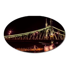 Budapest Hungary Liberty Bridge Oval Magnet by BangZart