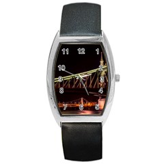 Budapest Hungary Liberty Bridge Barrel Style Metal Watch by BangZart