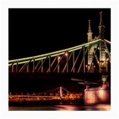 Budapest Hungary Liberty Bridge Medium Glasses Cloth (2-side) by BangZart