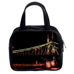 Budapest Hungary Liberty Bridge Classic Handbags (2 Sides) by BangZart