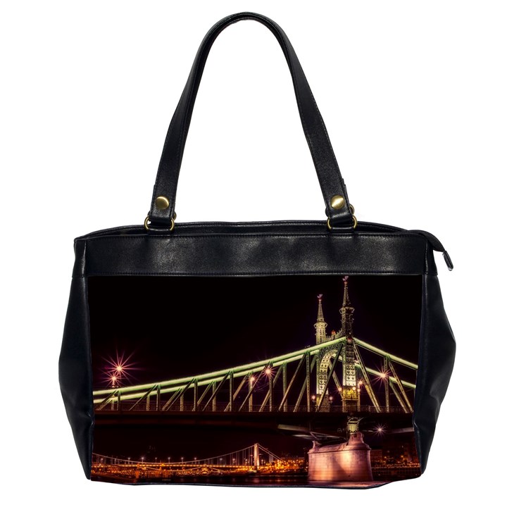 Budapest Hungary Liberty Bridge Office Handbags (2 Sides) 