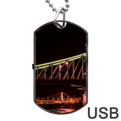 Budapest Hungary Liberty Bridge Dog Tag Usb Flash (one Side) by BangZart