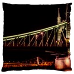 Budapest Hungary Liberty Bridge Large Cushion Case (One Side) Front