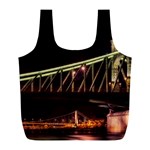 Budapest Hungary Liberty Bridge Full Print Recycle Bags (L)  Front