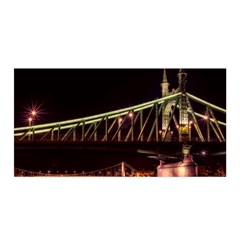 Budapest Hungary Liberty Bridge Satin Wrap by BangZart