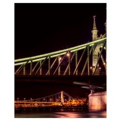 Budapest Hungary Liberty Bridge Drawstring Bag (small) by BangZart