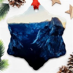 Yosemite National Park California Snowflake Ornament (two Sides) by BangZart