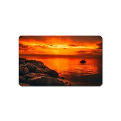 Alabama Sunset Dusk Boat Fishing Magnet (name Card) by BangZart