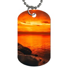 Alabama Sunset Dusk Boat Fishing Dog Tag (two Sides) by BangZart