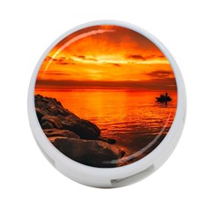 Alabama Sunset Dusk Boat Fishing 4-port Usb Hub (one Side) by BangZart