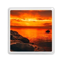 Alabama Sunset Dusk Boat Fishing Memory Card Reader (square)  by BangZart