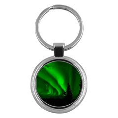 Aurora Borealis Northern Lights Key Chains (round)  by BangZart