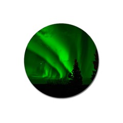 Aurora Borealis Northern Lights Magnet 3  (round) by BangZart