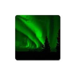 Aurora Borealis Northern Lights Square Magnet by BangZart