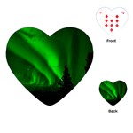 Aurora Borealis Northern Lights Playing Cards (Heart)  Front