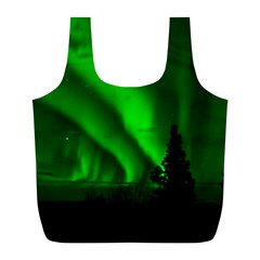 Aurora Borealis Northern Lights Full Print Recycle Bags (l)  by BangZart