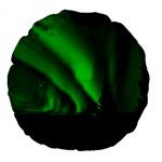 Aurora Borealis Northern Lights Large 18  Premium Flano Round Cushions Front