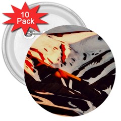 Iceland Landscape Mountains Snow 3  Buttons (10 Pack)  by BangZart