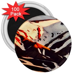 Iceland Landscape Mountains Snow 3  Magnets (100 Pack) by BangZart