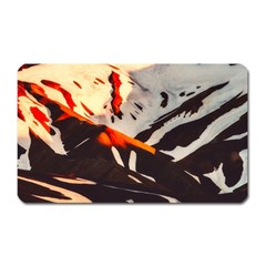 Iceland Landscape Mountains Snow Magnet (rectangular) by BangZart