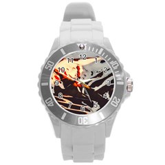 Iceland Landscape Mountains Snow Round Plastic Sport Watch (l) by BangZart