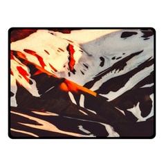 Iceland Landscape Mountains Snow Double Sided Fleece Blanket (small)  by BangZart