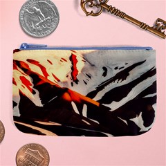 Iceland Landscape Mountains Snow Large Coin Purse by BangZart