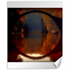 River Water Reflections Autumn Canvas 16  X 20   by BangZart