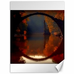 River Water Reflections Autumn Canvas 36  X 48   by BangZart