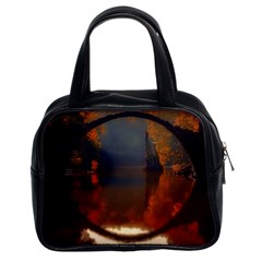 River Water Reflections Autumn Classic Handbags (2 Sides) by BangZart